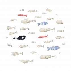 Alfombra Redonda 95cmFish